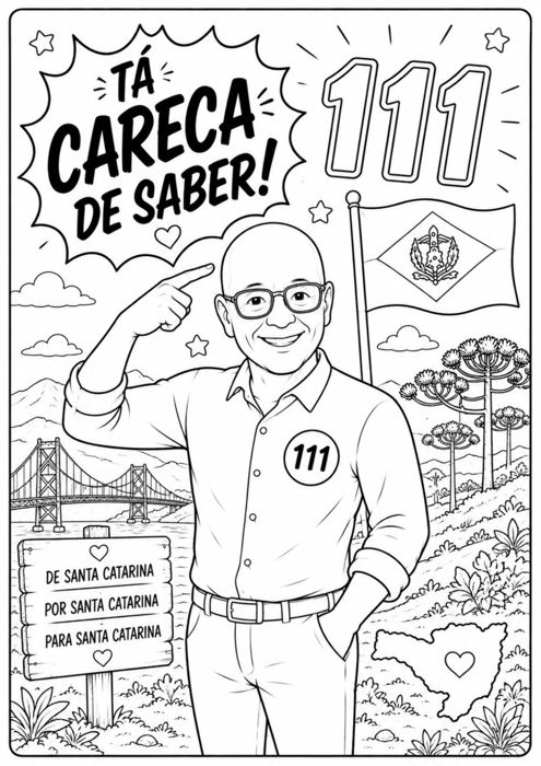 Ilustração 9 — desenho do Amin para colorir