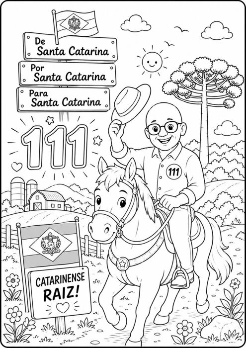 Ilustração 6 — desenho do Amin para colorir