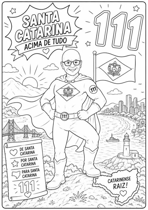 Ilustração 8 — desenho do Amin para colorir
