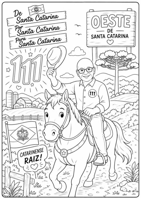 Ilustração 11 — desenho do Amin para colorir