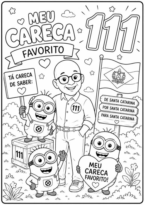 Ilustração 4 — desenho do Amin para colorir