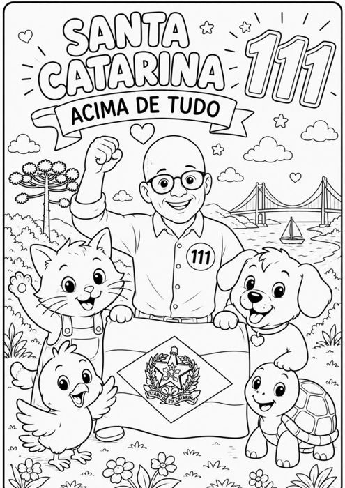 Ilustração 3 — desenho do Amin para colorir