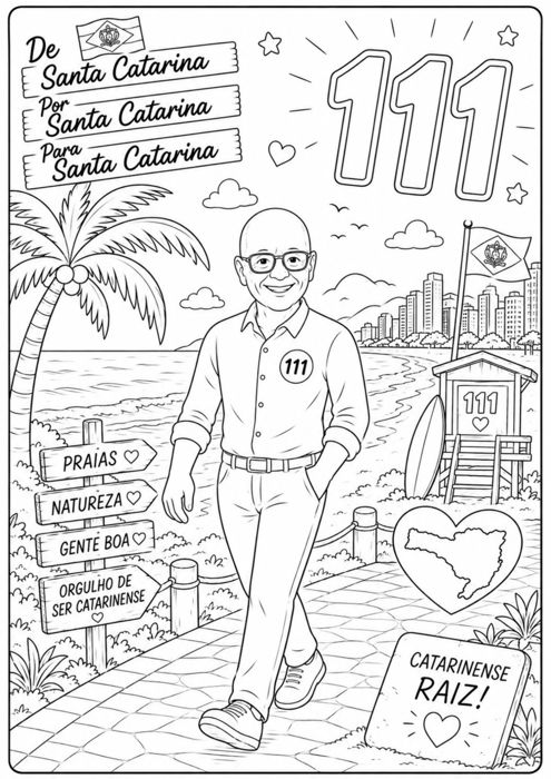 Ilustração 12 — desenho do Amin para colorir